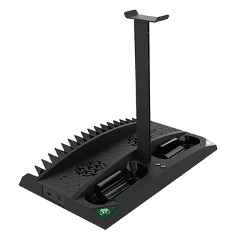 

6 in 1 Charging Stand Multi-Function Cooling Fan + Disc Rack Universal Handle Contacts Dual Charging for ONE/S/X