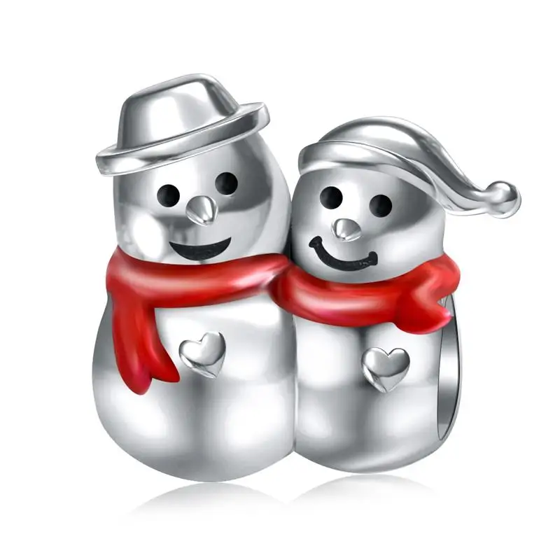 Цвет: желтый DALARAN Christmas 925 Sterling Silver Charms Beads Fit Silver 925 Original Pandora Bracelet Charm DIY Women Fine Jewelry Gift - Цвет: Цвет: желтый