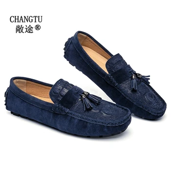 

Men shoes luxury brand Fashion Men Casual Shoes Flat Sneakers Men Walking Footwear Rubber-sole Genuine Leather Designers Loafers