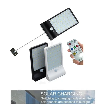 

Solar Lights Outdoor 48 LED Motion Sensor Waterproof Angle Solar Powered Security Wireless Wall Lights for Garage,Pat remote
