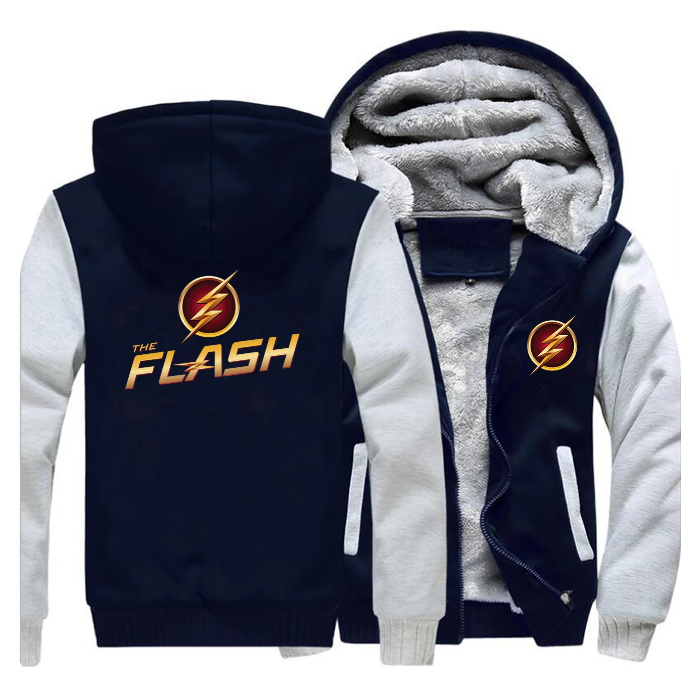 The Flash Winter Hoodies 2020 Big Bang Theory Mens Sweatshirts Raglan Streetwear Hip Hop Fashion Coat Thick Warm Clothing | Мужская