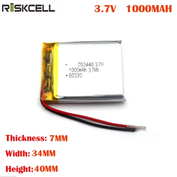 

lipo battery 703440 rechargeable li-polymer rc helicopter Tablet PC li-ion battery 3.7v 1000mah