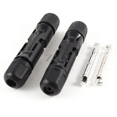 

2 Pcs MC4 Solar Panel Connector Male Female Waterproof for PV Cable