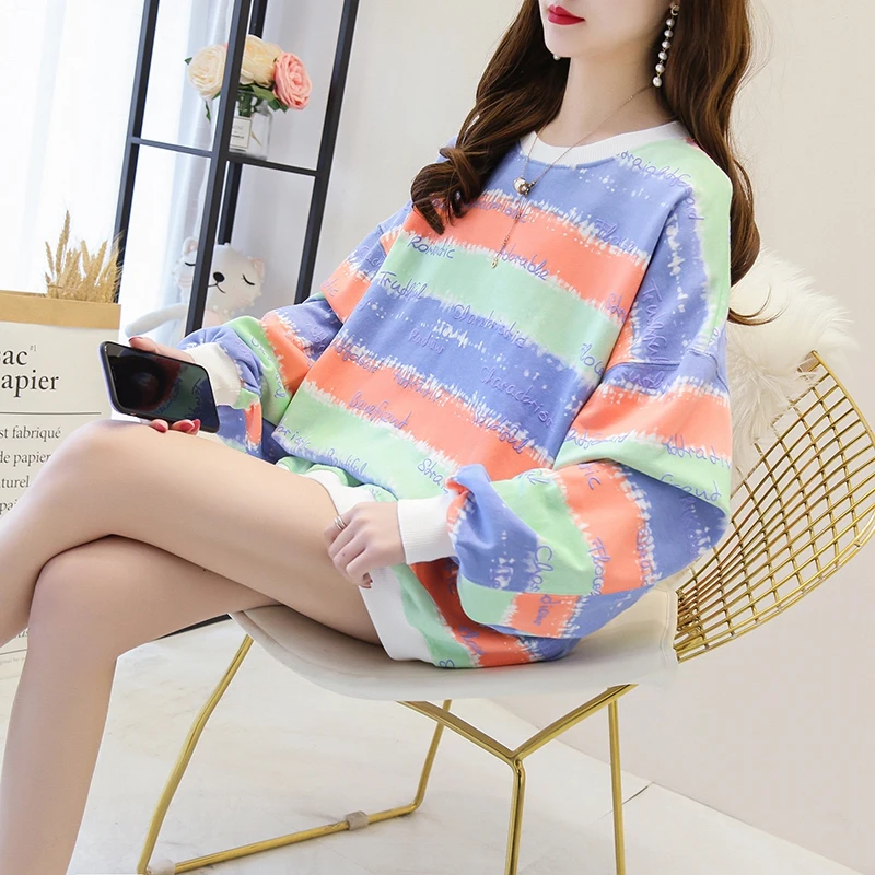 

12735 (4 rooms, 4 rows, 2 middle)Long Rainbow Stripe Cover in New sweater 31