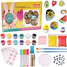 

49Pcs Mixed DIY Painting Natural Stone Art Kit For Handmade Ornaments Tool For Making Jewelry Accessories Decor Crafts Gift