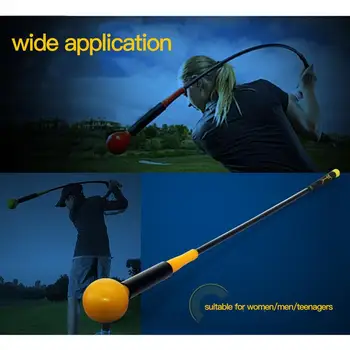 

Adjustable Weight Golf Swing Trainer Rhythm Swing Exercise Rod Practice Rod Golf Supplies Accessories