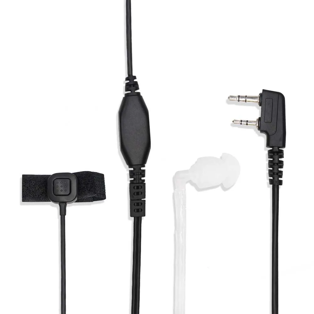 Baofeng Радио воздушная акустическая Трубная гарнитура 2 Pin PTT Mic наушники с