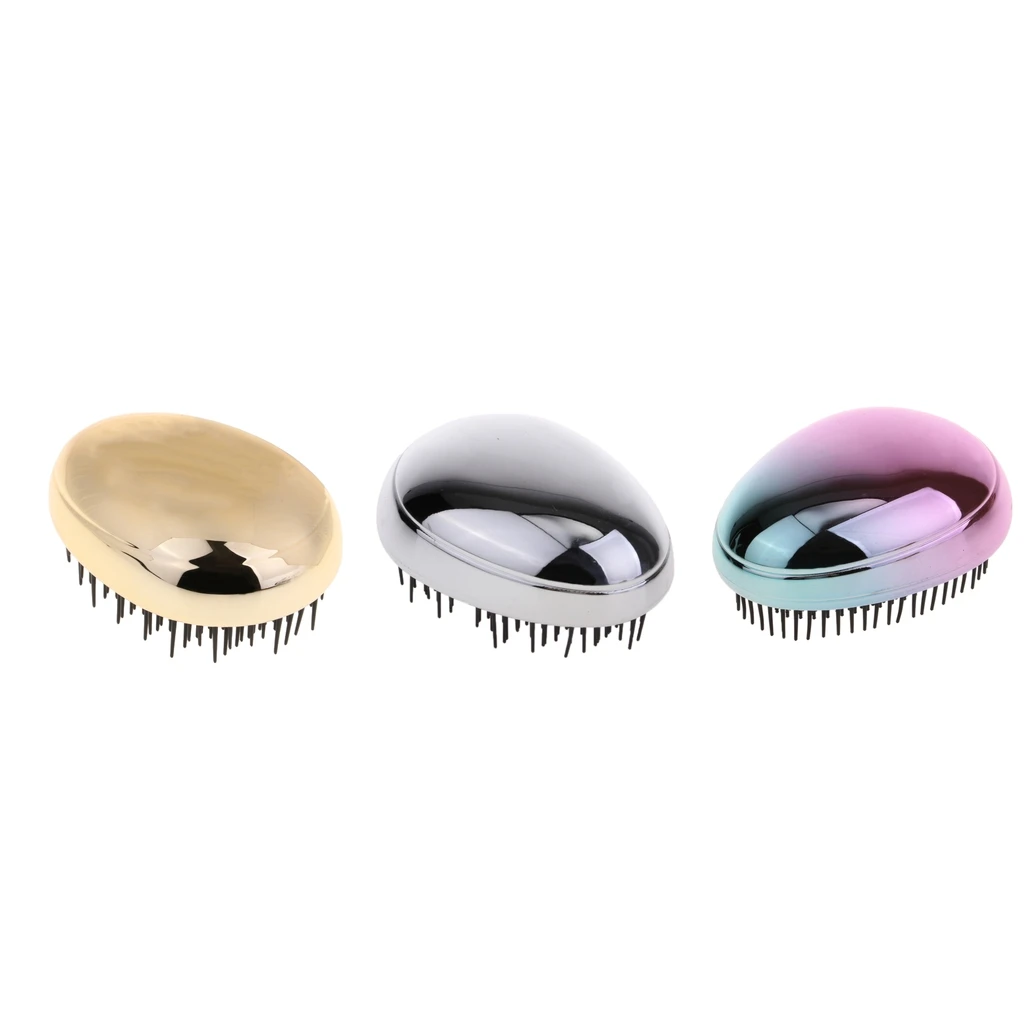 Egg Shaped Detangling Brush Hairbrush Scalp Massage Comb for All Kinds of Hair, No More Tangles