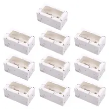 10 шт мраморные коробки для кексов со вставками оконная подставка для кексов десертные контейнеры