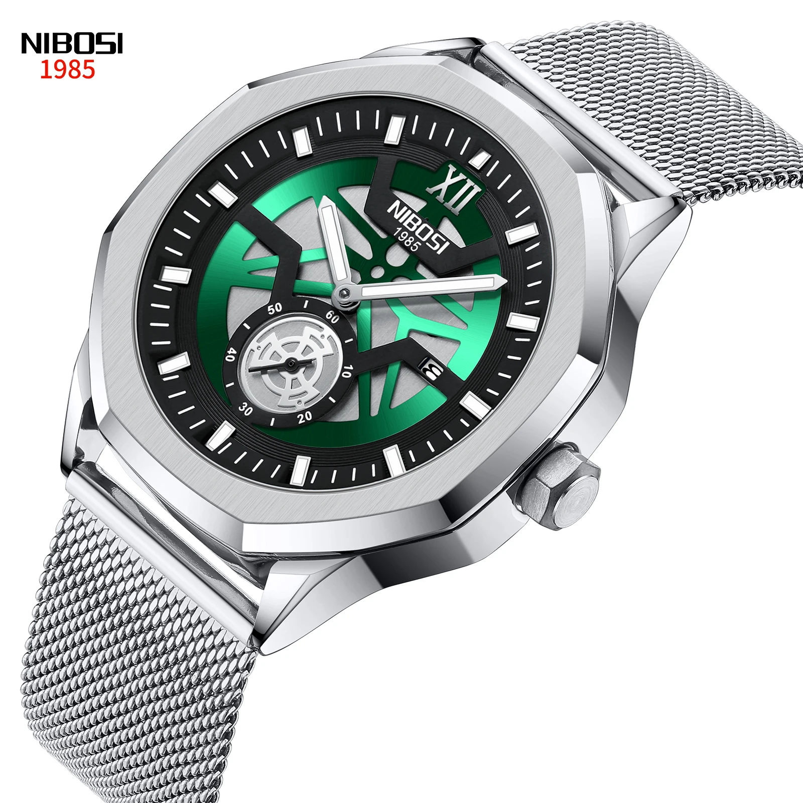 New Relogio NIBOSI Casual Sport Watch for Men Top Brand Luxury Military Leather Watch Man Clock Fashion Chronograph Wristwatch 
