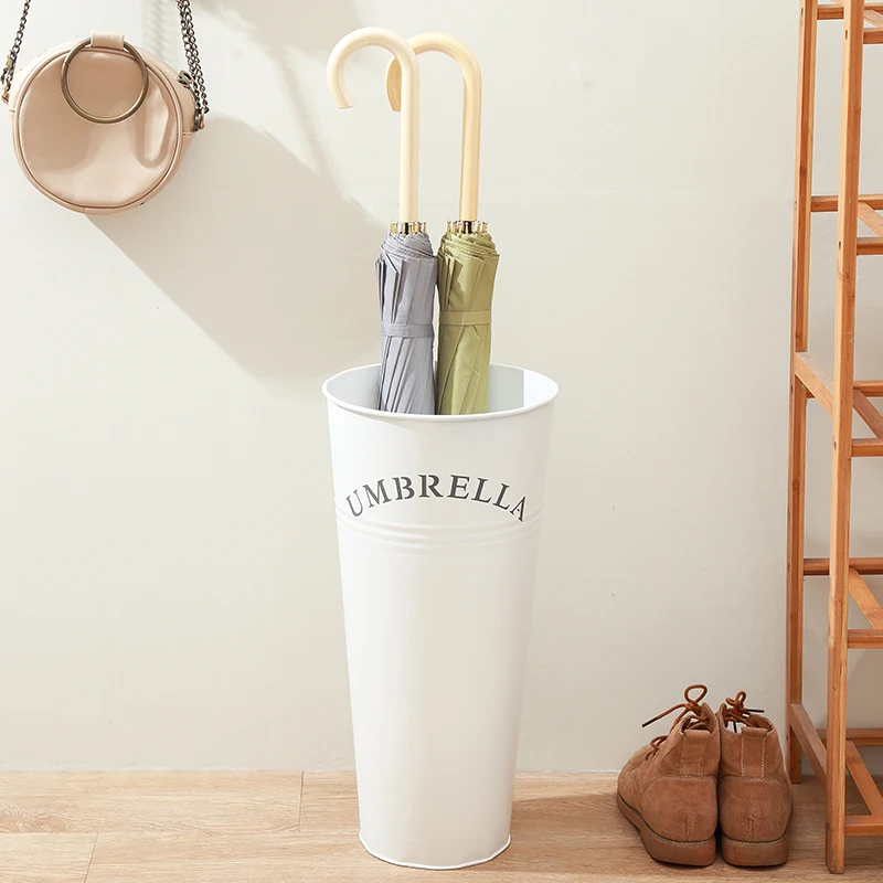 Umbrella Holder European Modern Fashion Umbrella Stand for Office Home Wrought Iron Storage Bucket organizer mx11011131