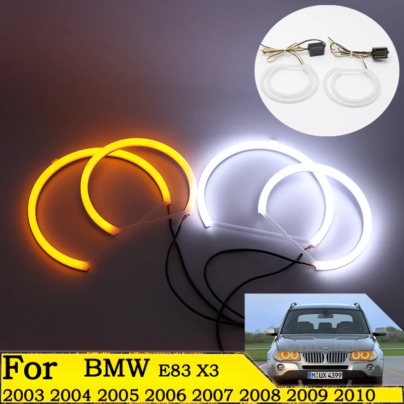 

SMD Cotton Light Switchback LED Angel Eye Halo Ring Kit For BMW E83 X3 2003 2004 2005 2006 2007 2008 2009 2010 Car accessories
