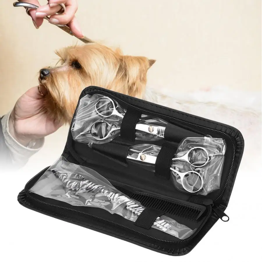 Pet Уход за лошадьми 4 шт./компл. профессиональные салонные парикмахерские Парикмахерские ножницы для стрижки волос набор инструментов для кошек и собак стрижка