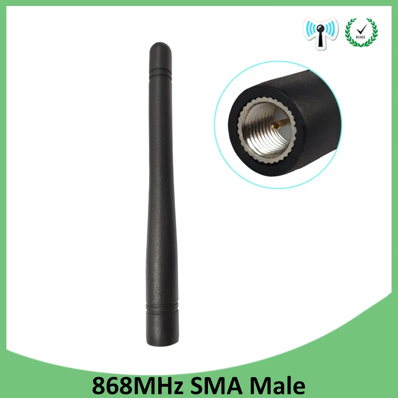 868 МГц 915 МГц антенна 3dbi SMA разъем GSM 915 МГц 868 МГц antena antenne водостойкий + 21 см RP-SMA/u. FL косичка кабель