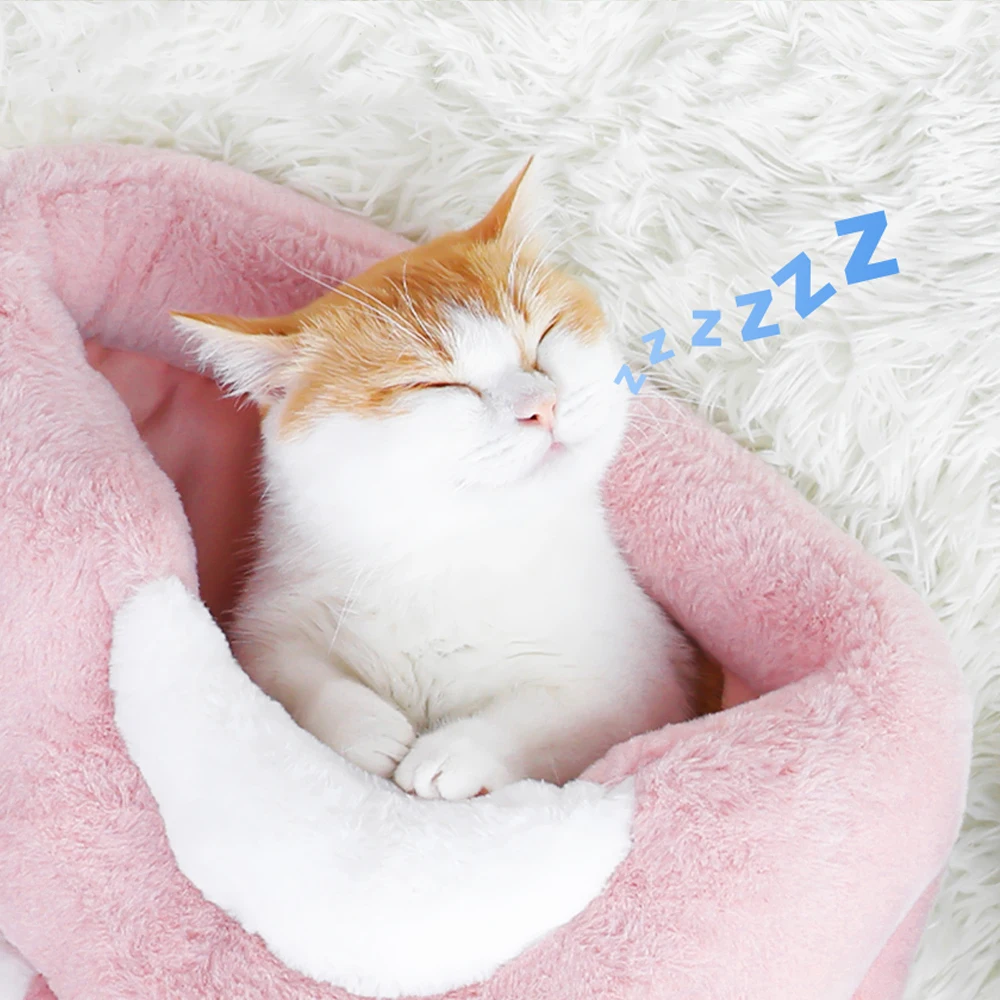  HOOPET Pet Cat Bed Kennel Dog Beds for Cats Winter Warm Sleeping Bag Puppy Cushion Mat Portable Hou