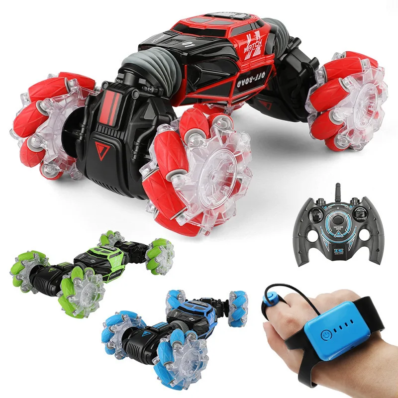 

RC Stunt Car Watch Gesture Sensor Control Deformable Electric RC Drift Car Transformer Car Toys For Kids Gift With LED Light