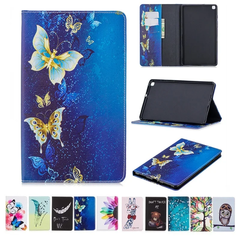 Чехол для samsung Galaxy Tab A 10,1 SM-T515 T510, умный окрашенный кожаный чехол для планшета, Fundas для samsung Tab A 10,1+ ручка