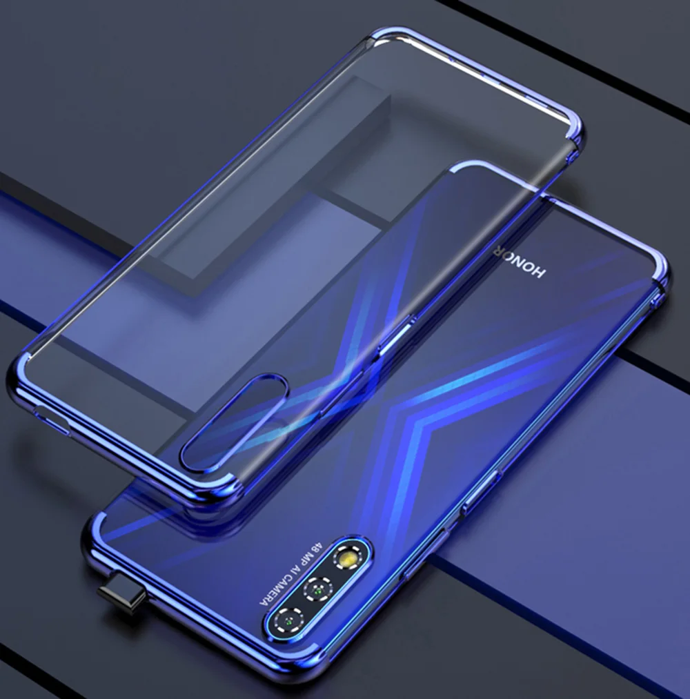 Huawei Honor 9X чехол, ультра-тонкое прозрачное покрытие, Мягкая силиконовая задняя крышка для Honor9X 9XPro 8X Max чехол s Phone Coque