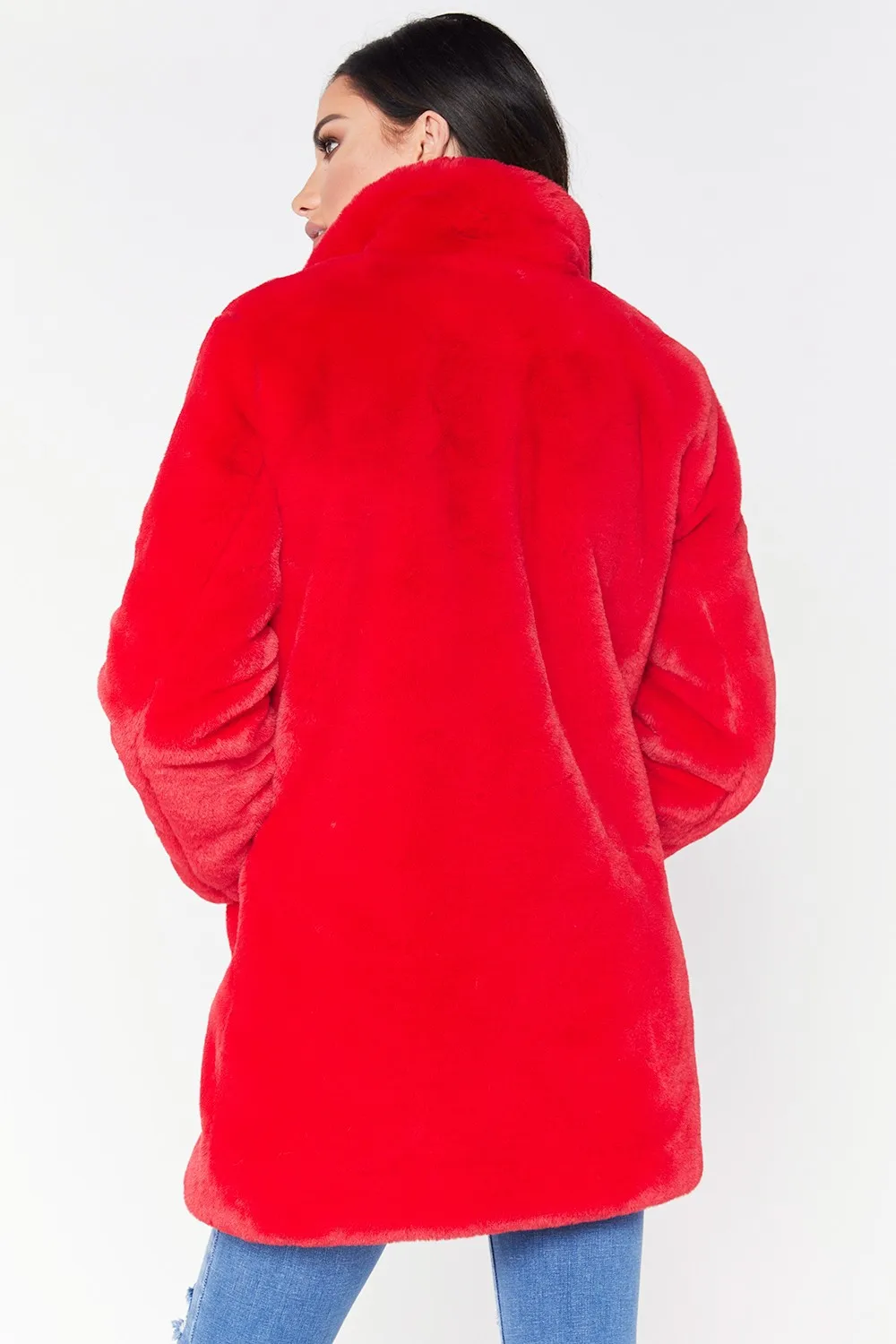 FaylisVow 4xl размера плюс Толстая Шуба женская зимняя теплая свободная плюшевая пушистая шуба с длинным рукавом из искусственного меха женские одноцветные куртки