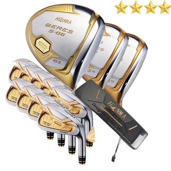

New Golf club set HONMA S-06 4 star Golf complete clubs Driver+fairway wood+irons+putter graphite shaft Free shipping