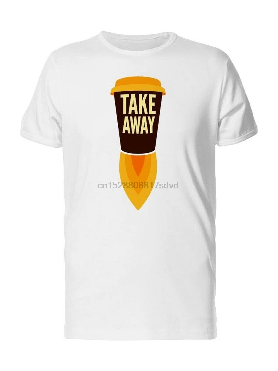 Мужская футболка Take Out coffee Cup Rocket-изображение с бесплатной доставкой | одежда