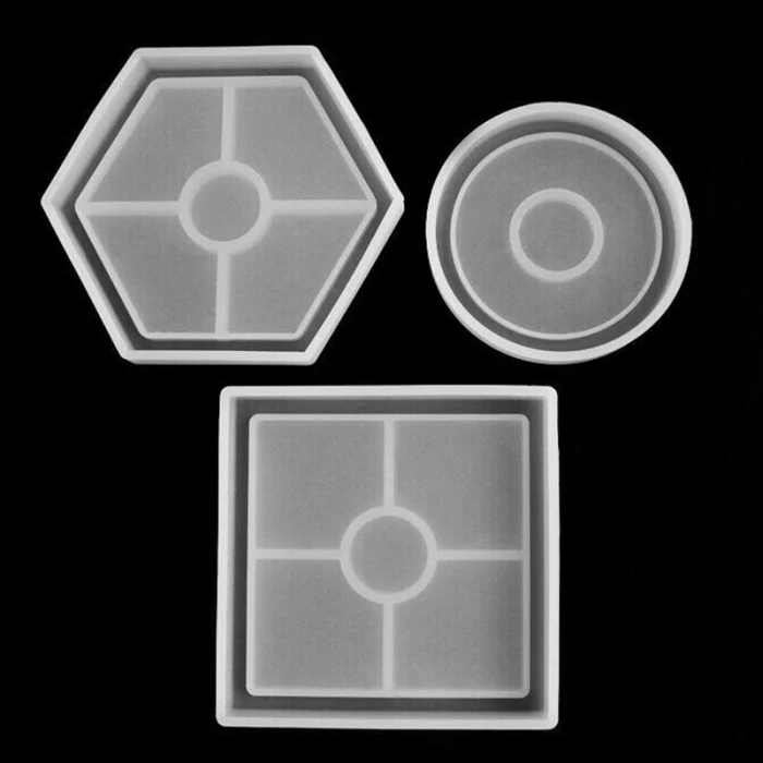 3 шт./компл. силиконовые формы циновка чашки литья эпоксидная смола для изготовления ювелирных изделий DIY Craft инструмент-лад по доступной цене