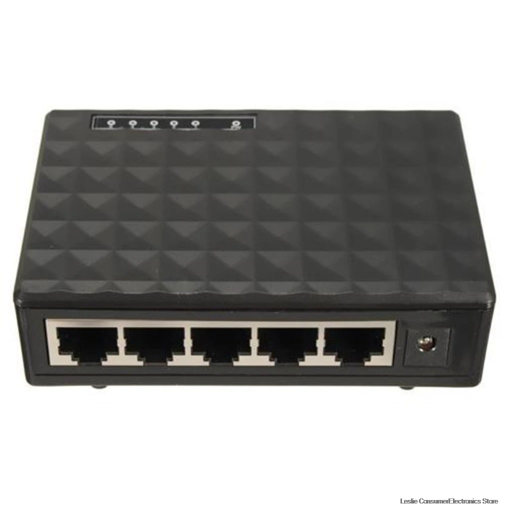 Практичный Прочный Мини сети Ethernet настольный коммутатор 5 Порты и разъёмы 10/100 Мбит порт Lan быстрая Интернет концентратор штепсельная вилка стандарта США