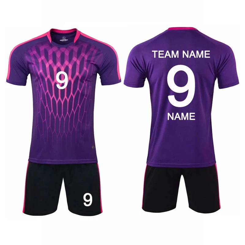 

Soccer Jerseys 2019 New Football Jersey Men Custom Football Uniforms Short Sleeve Shirt and Shorts Kits for Adult Football Train