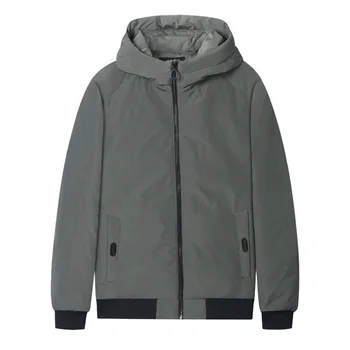 

New Winter Cotton Parkas Jacket Men's Hooded Black Thick Coat Thick Fashion Men Jacket Winter Men's Clothing 2019 DD6MF