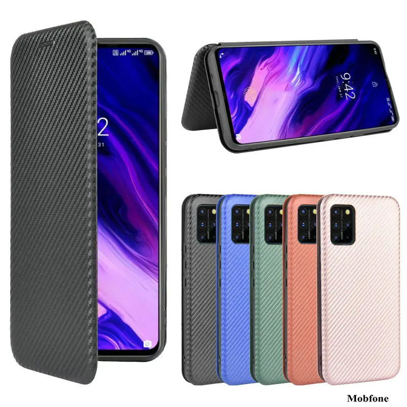 For Vivo Y31 2021 Y15S Carbon Fiber Leather Case Card Holder Book Full Cover For Vivo Y51 2020 Y20 Y20i Y20S Y11S Shockproof