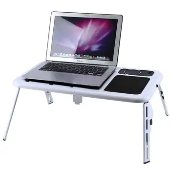 

Laptop Desk Foldable Table e-Table Bed USB Cooling Fans Stand TV Tray
