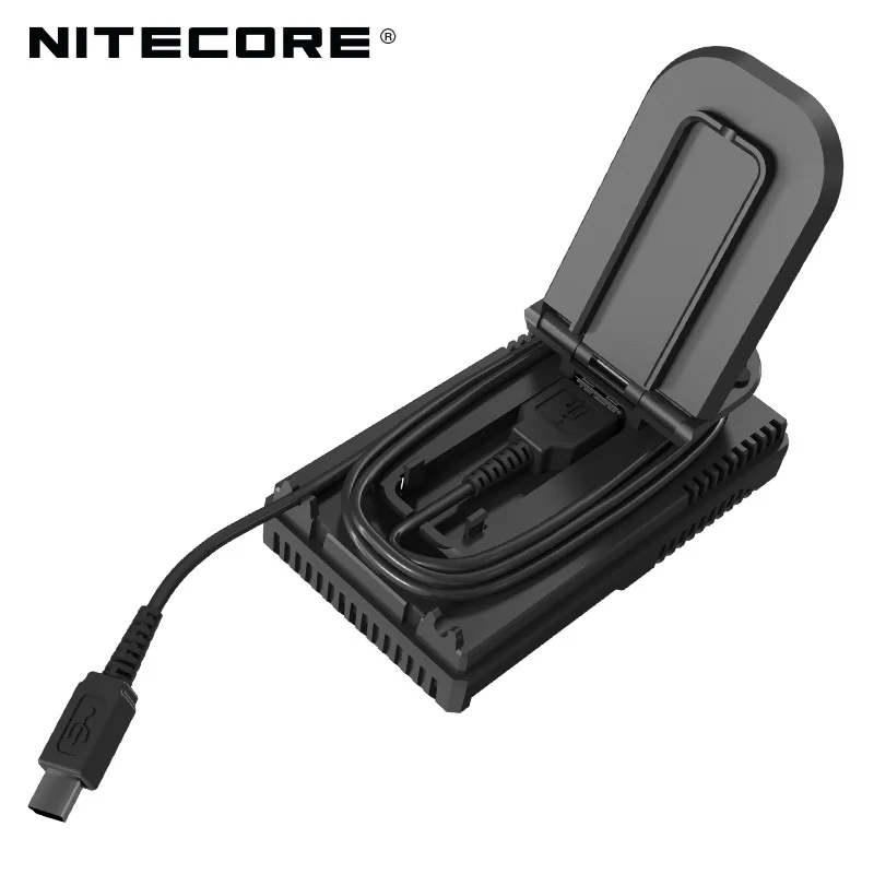 Nitecore UM20 умное зарядное устройство ЖК-дисплей зарядное устройство Универсальный зарядное устройство Nitecore с usb-кабелями 18650 16340 14500