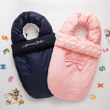 Детский От 0 до 12 месяцев спальный мешок зимний конверт для новорожденных спальный мешок хлопок дети спальный мешок в детская коляска одеяло