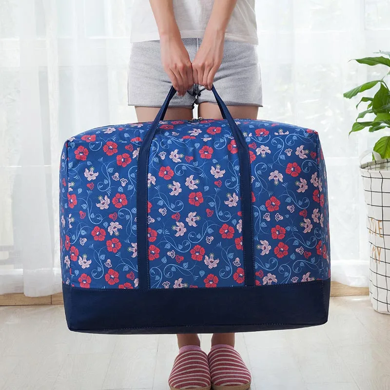Navy Blue Одеяло сумка для хранения Пылезащитная для домашней одежды подушка одеяло с ручками JAN88 - Цвет: Navy Blue