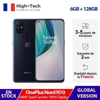 Перейти на Алиэкспресс и купить Глобальная версия Oneplus N10 Nord N10 5G смартфон 6,49 дюйм90 Гц Дисплей 6 ГБ Оперативная память 128 Гб Встроенная память 64-мегапиксельная четырехъядерная ка...