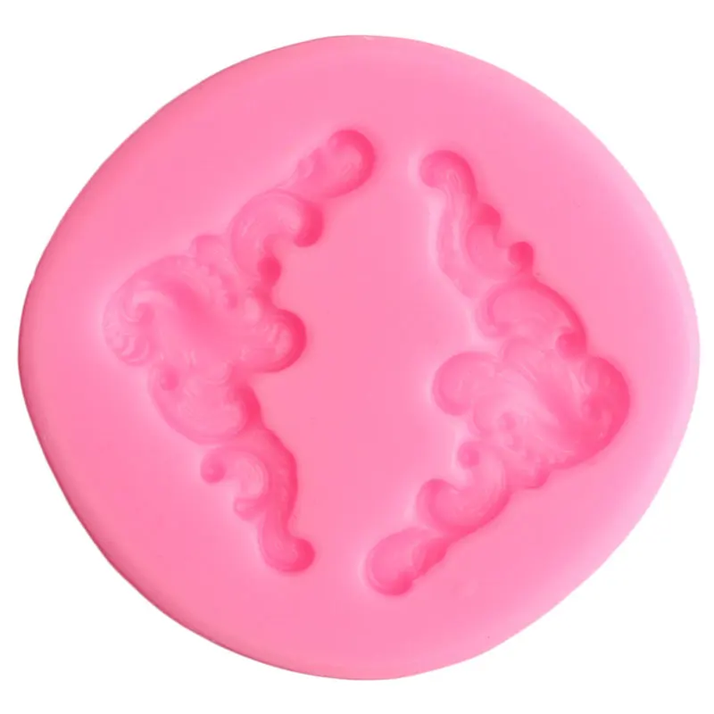 Сахарное ремесло прокрутки рельеф силиконовые формы для торта кайма для мастики формы для украшения торта инструменты Конфеты глина шоколадные формы для мастики