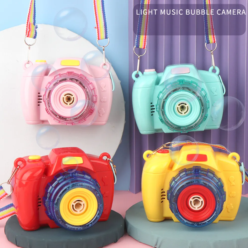 

Children Music Camera Bubble Toys Automatic Bubble Blower Machine Toy For Kids Outdoor Toys Photography props kids bathing toys
