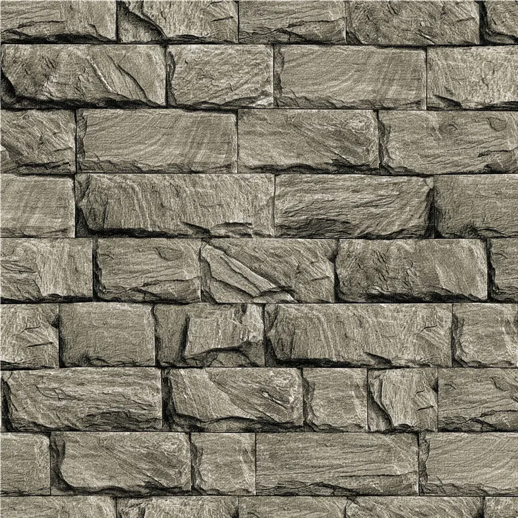 

Foreign Trade 3D Faux Marbling Wallpaper Imitation Stone, Brick And Clothing Store Entrance Restaurant Hotpot Restaurant Wallpap