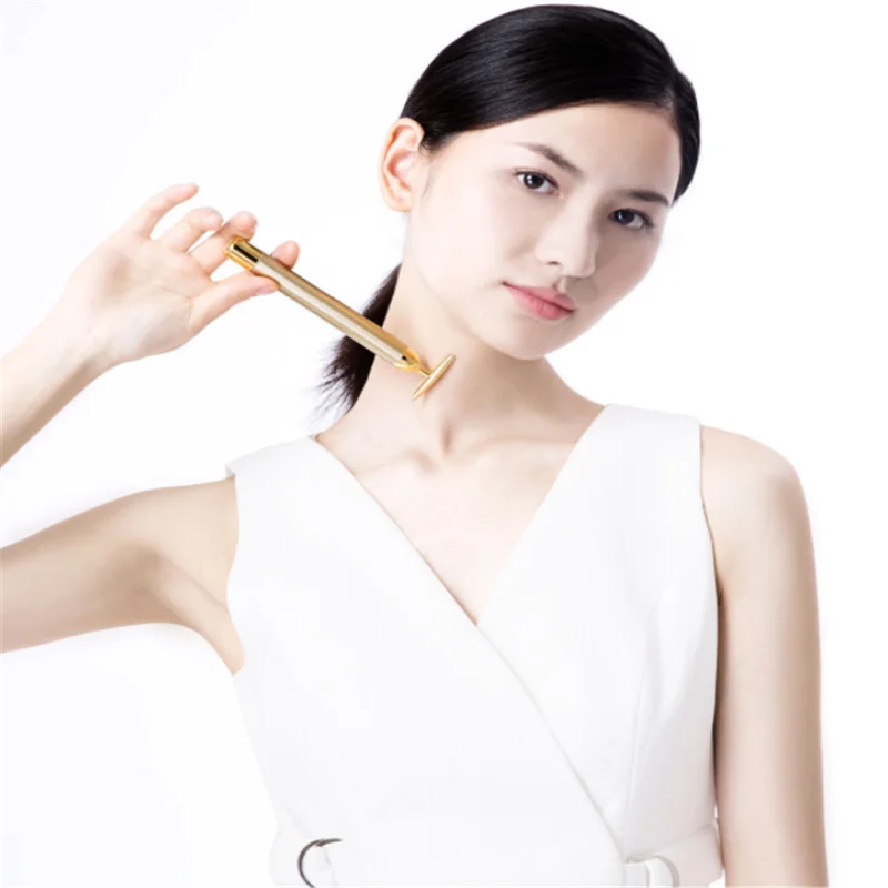 Xiaomi InFace Gold beauty Bar позолоченная Массажная головка ускоряет обмен веществ лифтинг лица устраняет отек спа-инструмент