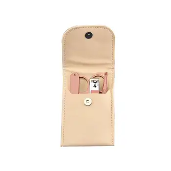 

4 Pcs Nail Clippers Set Portable Rose Gold Stainless Steel Nail Art Accessories Eyebrow Tweezer Beauty Scissors