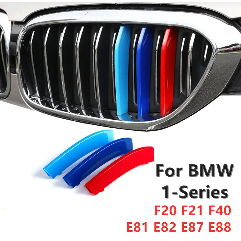 3 шт. ABS для BMW F20 F21 1 серия E87 E82 E81 E88 решетчатая полоса автомобильных гонок отделка