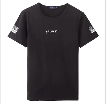 

Summer new women's street letter characters print loose short-sleeved T-shirt 6316