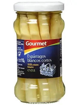 

Gourmet - Espárragos Blancos Cortos - Extra - 110 g - [Pack de 5]