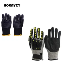 Новые антиударные вибрационные перчатки GMG TPR, защитные рабочие перчатки, устойчивые к порезам, противоударные механики, ударопрочные