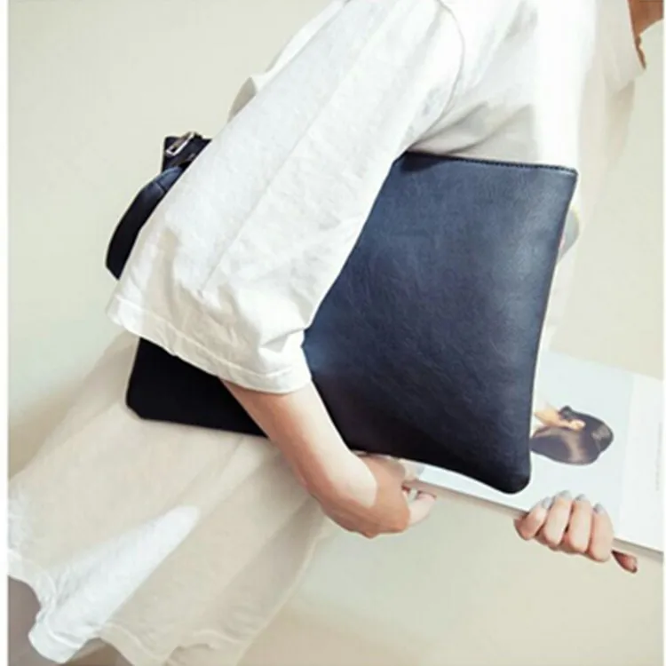 

Korean-style 2018 New Style Simple WOMEN'S Handbag Fashion Clutch Bag Solid Color Pu Women's Bag Women's