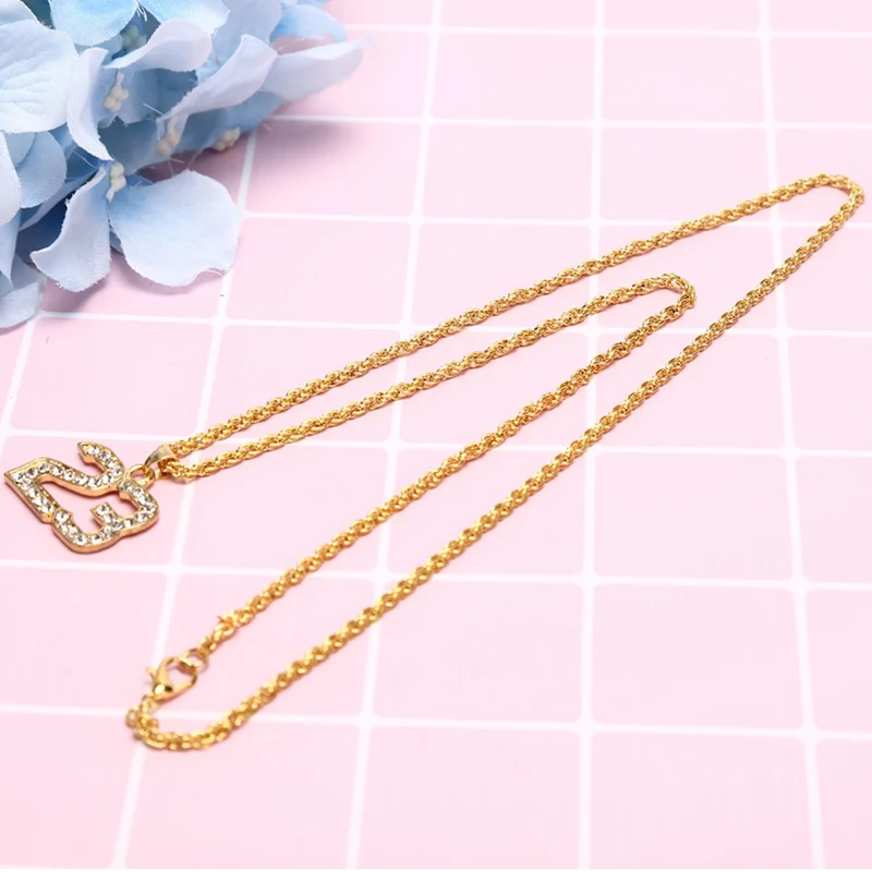 Модное ожерелье горный хрусталь хип хоп баскетбол номер 23 ожерелье s& Pandents Bling золото кубинская цепь ожерелье ювелирные изделия для мужчин