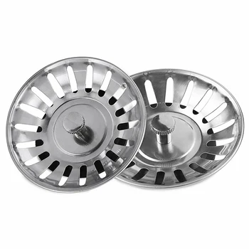 

Kitchen Stainless Steel Sink Waste Strainer Plug Drain Stopper Basket Filter Tools JA55
