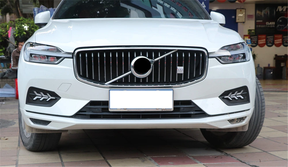 CSCSNL, 2 шт., Светодиодный дневной светильник s, дневной ходовой светильник для Volvo XC60, плавный сигнал поворота, функция 12 В, автомобильный DRL противотуманный фонарь