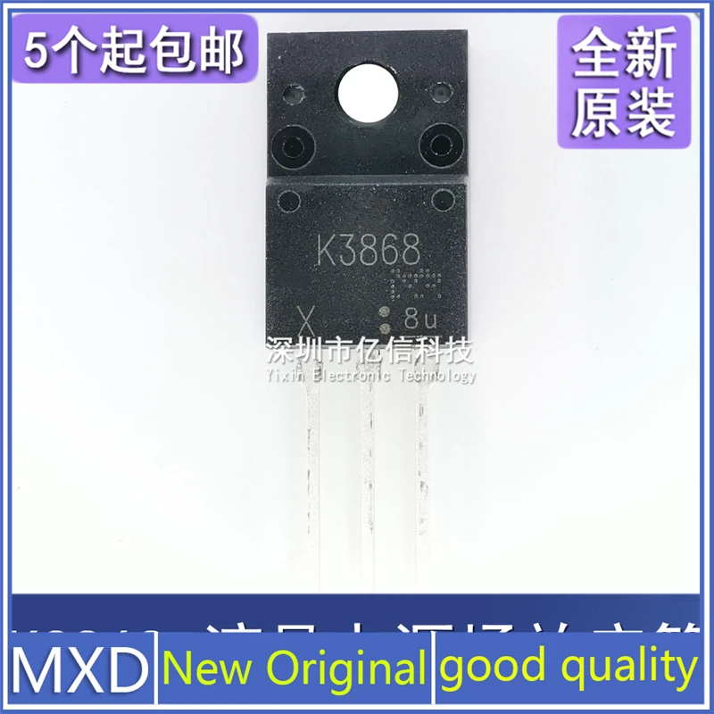 

5 шт./лот, новая оригинальная K3868 2SK3868 TO-220F 5A500V LCD MOS полевой эффект, MOS трубка хорошего качества