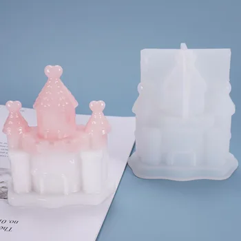 

Cartoon Castle House Resin Silicone Mold For Silicone Mould Handmade DIY Jewelry Making Epoxy Resin Molds